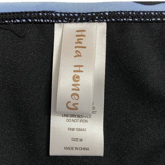 Hula Honey Blue Wild Cat Hipster Bikini Swim Bottoms Tiger Print Juniors Medium - Picture 5 of 15